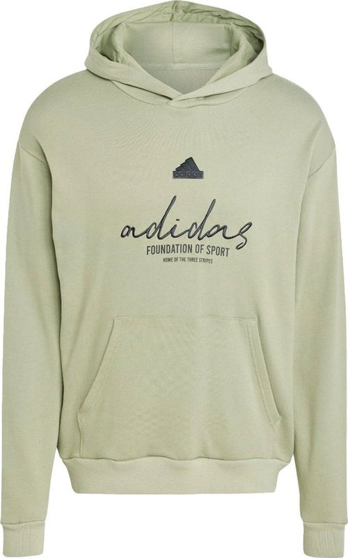 Adidas - Brand Love - Hoodie - Katoen - Losse Pasvorm, Geoverlapte Capuchon, Kangaroezak