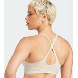 adidas - All Me Light Support - Sportbeha - Beige - Dames