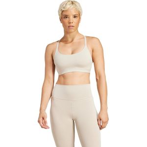 adidas - All Me Light Support - Sportbeha - Beige - Dames