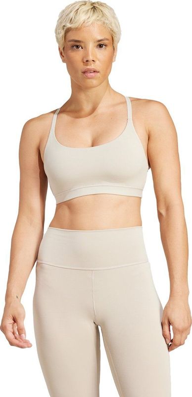 adidas - All Me Light Support - Sportbeha - Beige - Dames