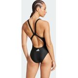 adidas - 3-Stripes V-Back Badpak - Dames - Zwart - Gerecycled Materiaal