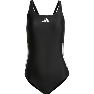 adidas Performance 3-Stripes C-Back Badpak - Dames - Zwart - 78% Polyamide
