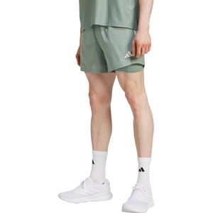 adidas Performance Own the Run CLIMACOOL 2-in-1 Short - Heren - Groen