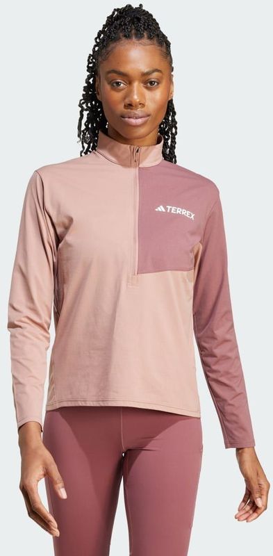 adidas - Terrex - T-shirt - Lichtgrijs - 100% Polyester - CLIMACOOL