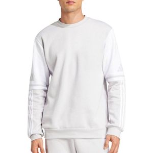 adidas Heren SQUADRA25 Sweat Crew - Licht Grijs/Wit