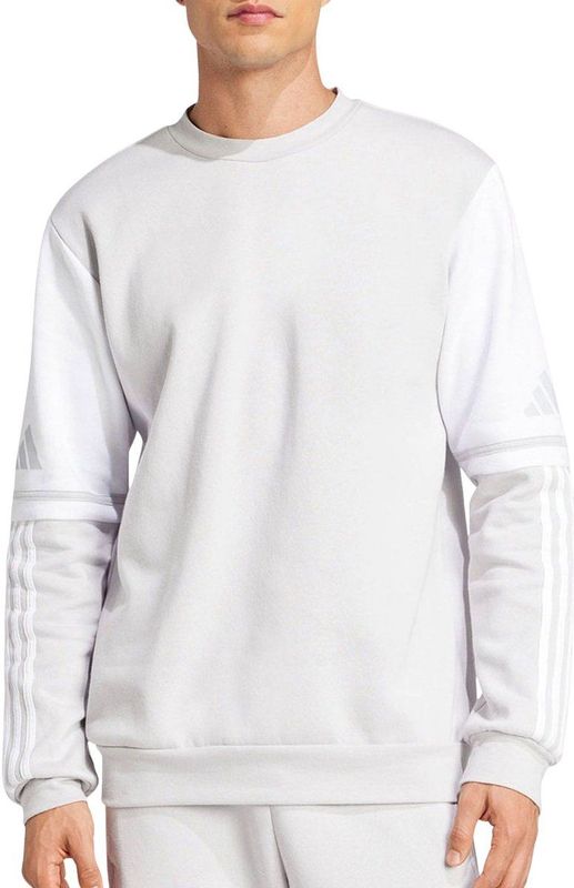 adidas Heren SQUADRA25 Sweat Crew - Licht Grijs/Wit