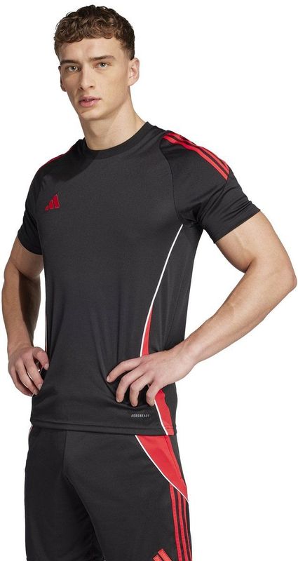 ADIDAS - tiro24 jsy - T-shirt voetbal train km here - Zwart