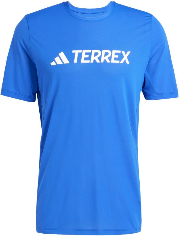 adidas Heren Terrex Multi CLIMACOOL Logo Tech T-shirt, Semi Lucid Blue, XS