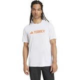 Adidas - Tafel Multi Logo Tech Tee - T-shirt - Wit - Lichtgewicht Stof