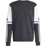 adidas Squadra 25 Sweater - Zwart - Fleece - Geribbelde Ronde Hals