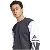 adidas Squadra 25 Sweater - Zwart - Fleece - Geribbelde Ronde Hals