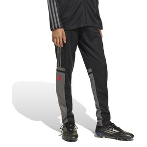 adidas - Squadra 25 - Trainingsbroek - Zwart Grijs Rood - 100% Gerecycled Polyester