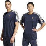 adidas - Juventus Icon T-Shirt - Donkerblauw Wit Goud - 100% Gerecycled Polyester