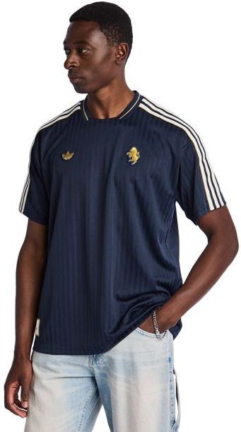 adidas - Juventus Icon T-Shirt - Donkerblauw Wit Goud - 100% Gerecycled Polyester