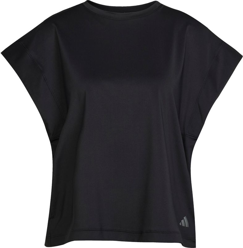 Adidas - Yoga T-Shirt - Dames - Zwart - Gerecycled Materiaal