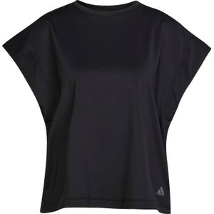 Adidas - Yoga T-Shirt - Dames - Zwart - Gerecycled Materiaal
