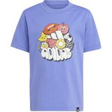 adidas - T-shirt - Zwart - Katoen - Bedrukt met Graphics