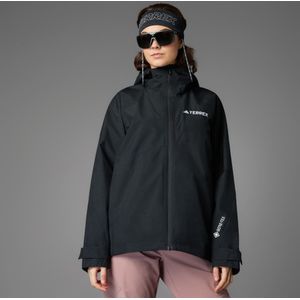 ADIDAS - Xperior - Outdoorjas - Zwart/Wit - Gerecycled Materiaal, Windbreaker, Verstelbare Capuchon