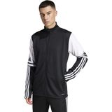 adidas Squadra 25 Trainingsjack - Zwart Grijs Rood - 100% Gerecycled Polyester