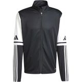 adidas Squadra 25 Trainingsjack - Zwart Grijs Rood - 100% Gerecycled Polyester