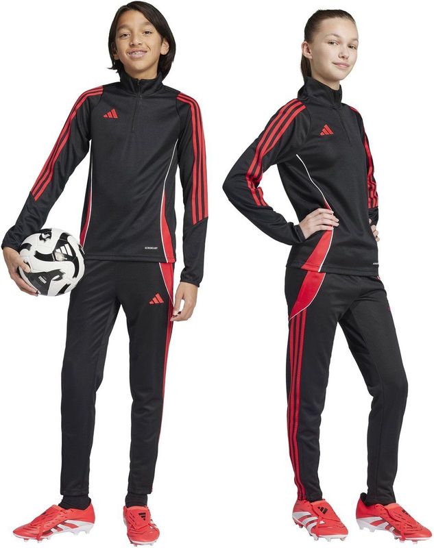adidas - Tiro 24 Slim - Trainingsbroek - Zwart Wit - 100% Gerecycled Polyester