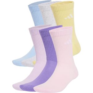 adidas Functiesokken C NEWLOGOCRW - Violet Fusion/Ice Lavender/Glow Blue/Clear Pink - 6 Paar