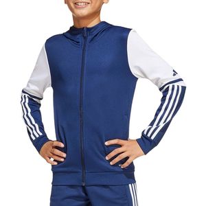 adidas Squadra 25 Hooded Jack - Donkerblauw - 100% Gerecycled Polyester