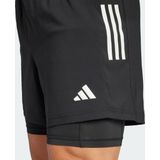 adidas Performance Own the Run CLIMACOOL 2-in-1 Short - Heren - Zwart
