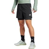 adidas Performance Own the Run CLIMACOOL 2-in-1 Short - Heren - Zwart