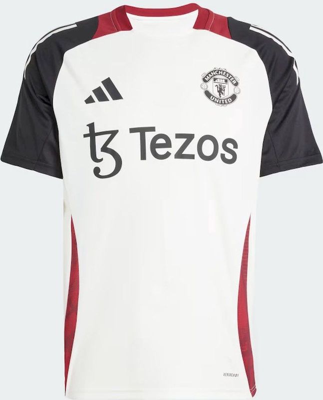 ADIDAS - mufc tr jsy - Training shirt replica voetbal - Wit-Multicolour