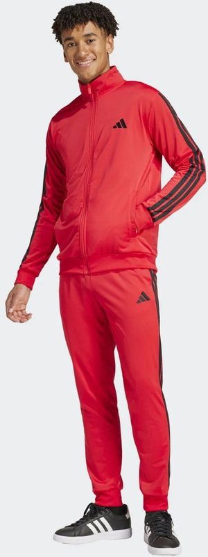 Adidas - Sportswear Basic 3 Stripes - Trainingspak - Zwart - 100% Gerecycled Polyester