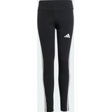 Adidas - Essentials Legging - Junior - Zwart - Katoen - 3-Stripes
