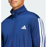 adidas - Gebreid Trackpak - Donkerblauw - Sportkleding voor Heren - 3 Strepen