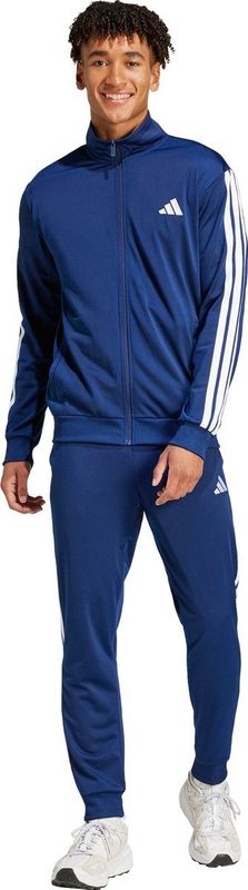 adidas - Gebreid Trackpak - Donkerblauw - Sportkleding voor Heren - 3 Strepen
