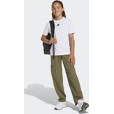 adidas - J SL TEE 160 - T-shirt - Wit/Zwart - 100% Katoen