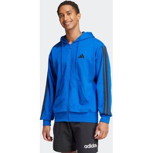 adidas Originals - Sweatvest - Blauw - Met Capuchon - 100% Katoen