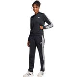 Adidas - Essentials 3-Stripes Track Suit - Dames - Zwart - 100% Gerecycled Materiaal