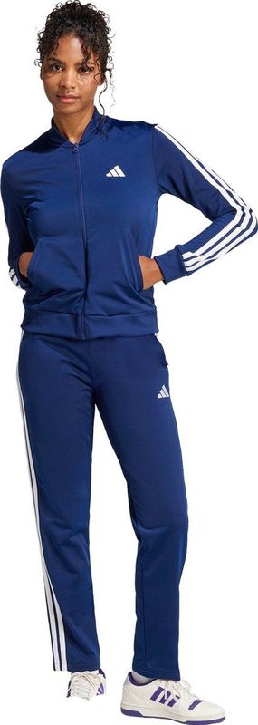 Adidas - Essentials 3-Stripes - Trainingspak - Zwart - Tricot - Dames