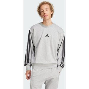 adidas - Essentials 3-Stripes - Sweatshirt - Grijs - Heren