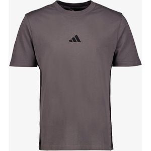 adidas - Essentials Three Stripes - T-shirt - Zwart - Gemaakt van Zachte Jersey
