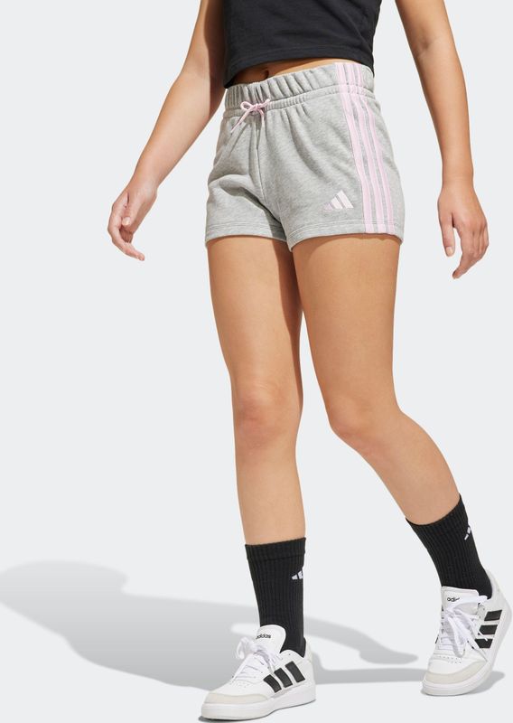 adidas - 3 Stripes FT Shorts - Grijs - 55% Katoen 36% Polyester 9% Viscose
