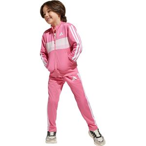adidas Sportswear Seasonal Essentials Tiberio 3-Stripes Tricot Trainingspak Kids - Kinderen - Roze- 128