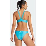 Adidas 3 Stripes V Back Bikini - Blauw - 78% Gerecycled Polyester, 22% Elastaan