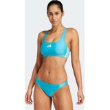 Adidas 3 Stripes V Back Bikini - Blauw - 78% Gerecycled Polyester, 22% Elastaan