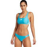 Adidas 3 Stripes V Back Bikini - Blauw - 78% Gerecycled Polyester, 22% Elastaan