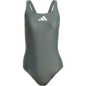 Adidas 3 bar logo badpak in de kleur groen.
