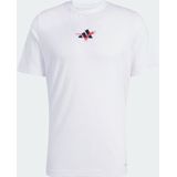 adidas Performance Tennis Happy 3 Balls Graphic T-shirt - Heren - Wit