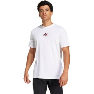 adidas Performance Tennis Happy 3 Balls Graphic T-shirt - Heren - Wit