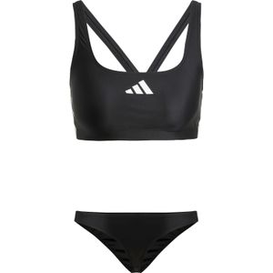 Adidas - 3 Stripes V Back Bikini - Zwart - Gerecycled Materiaal