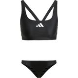 Adidas - 3 Stripes V Back - Halterbikini - Zwart - Gerecycled Materiaal